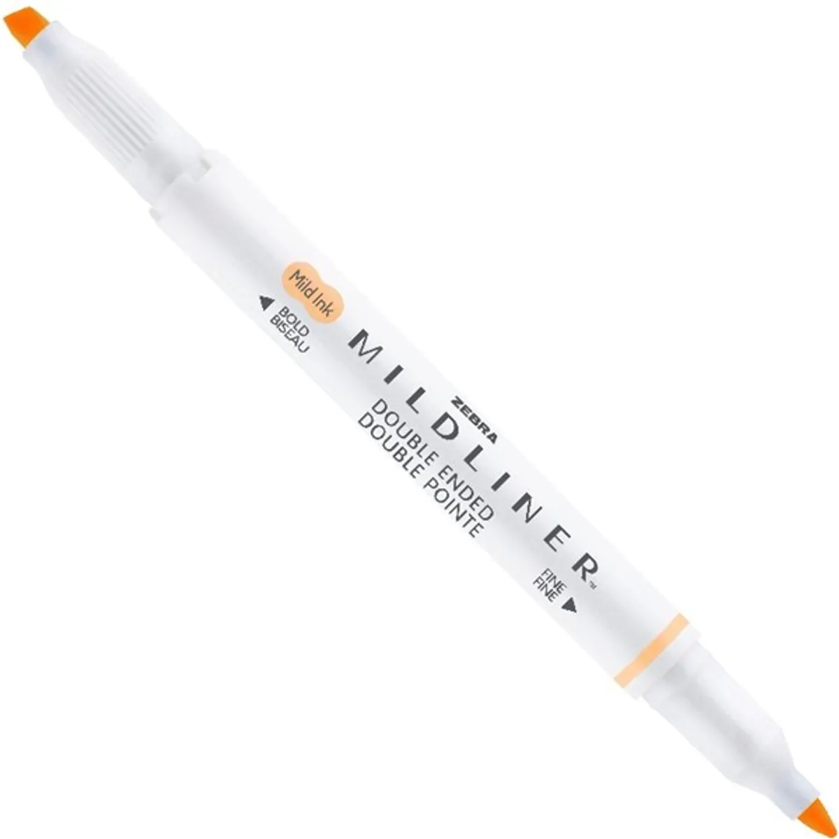 Zebra Mildliner Fluorescent narancssárga kettős végű szövegkiemelő #3