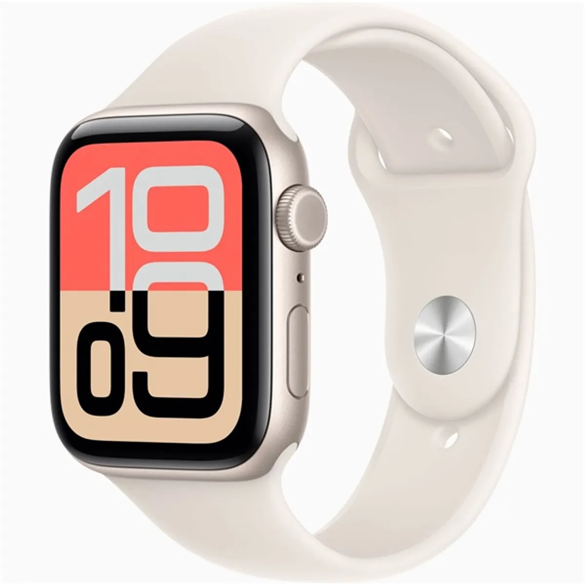 Apple Watch SE3 Cellular (44mm) csillagfény alumínium tok, csillagfény S/M sportszíjas okosóra #1