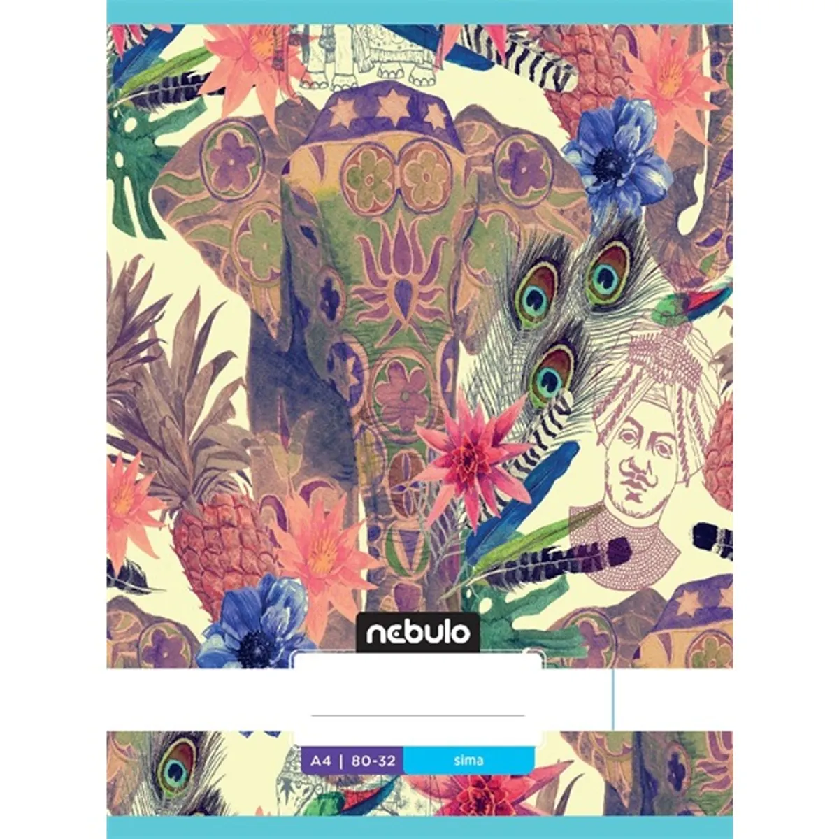 Nebulo L-Design A4 80-32 tűzött sima füzet #1