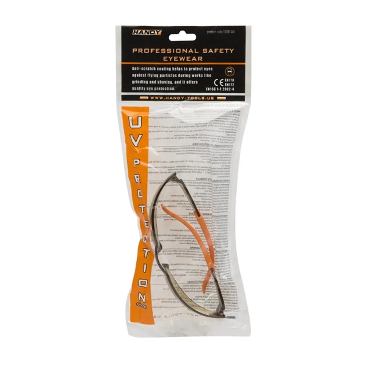 Handy 10381AM professzionális amber védőszemüveg UV védelemmel #2