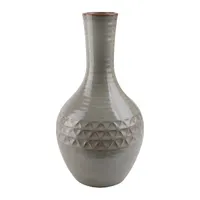 IRIS dekor kerámia váza duci zöld 11,5x22cm