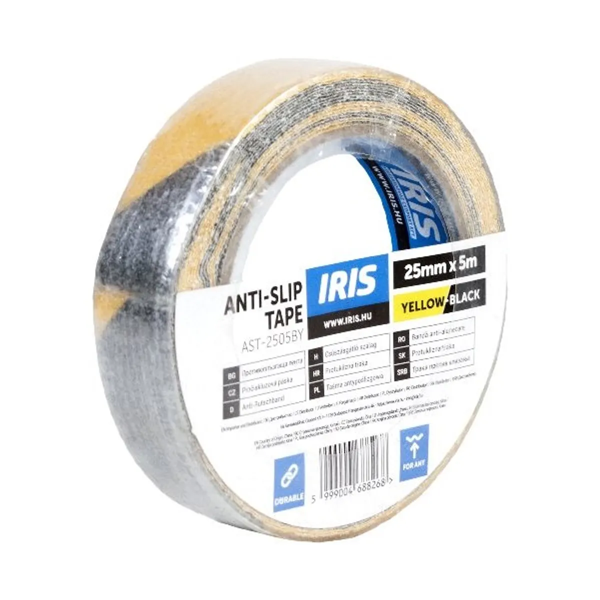 Iris fekete-sárga 25mmx5m csúszásgátló szalag #1