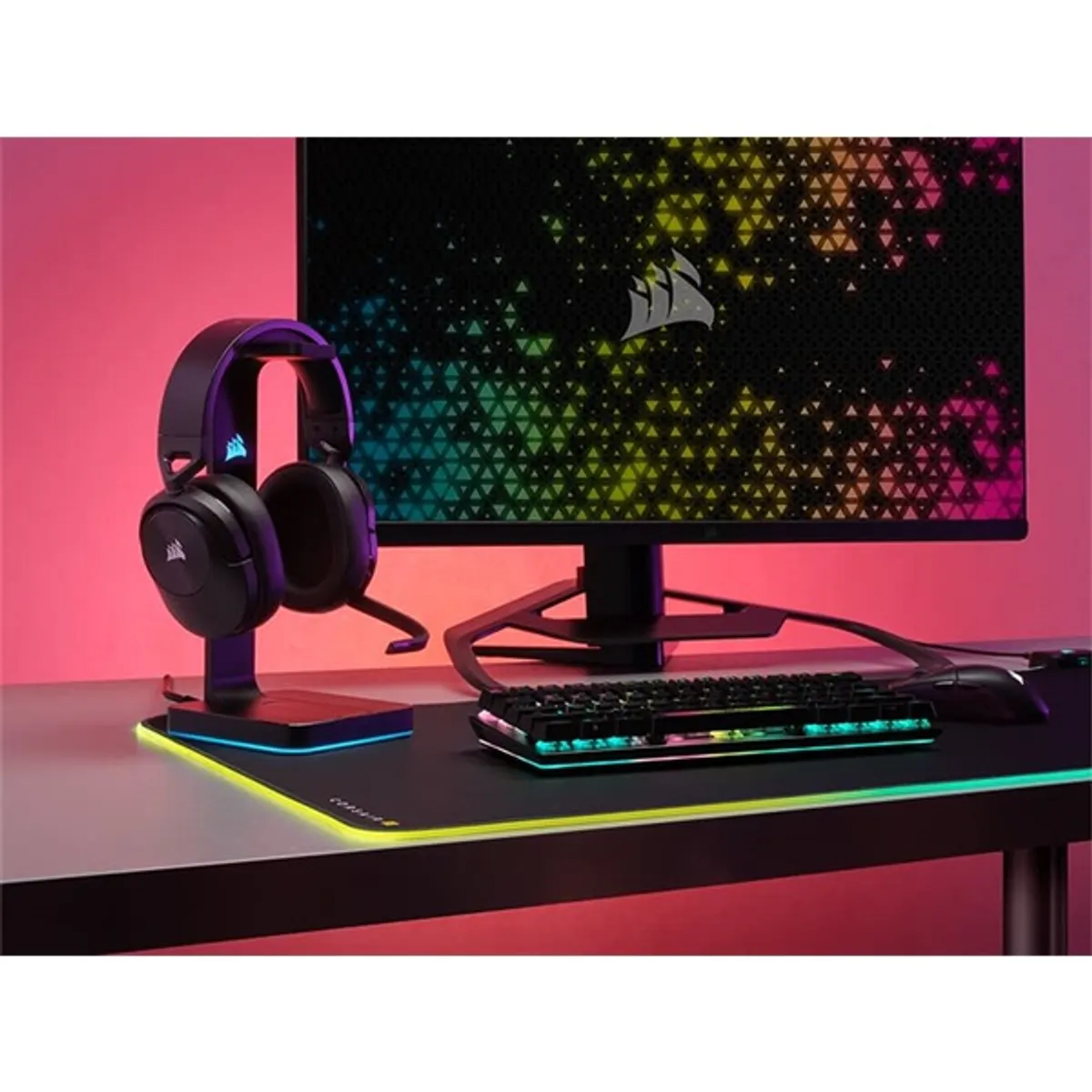 Corsair HS55 vezeték nélküli fekete gamer headset #7