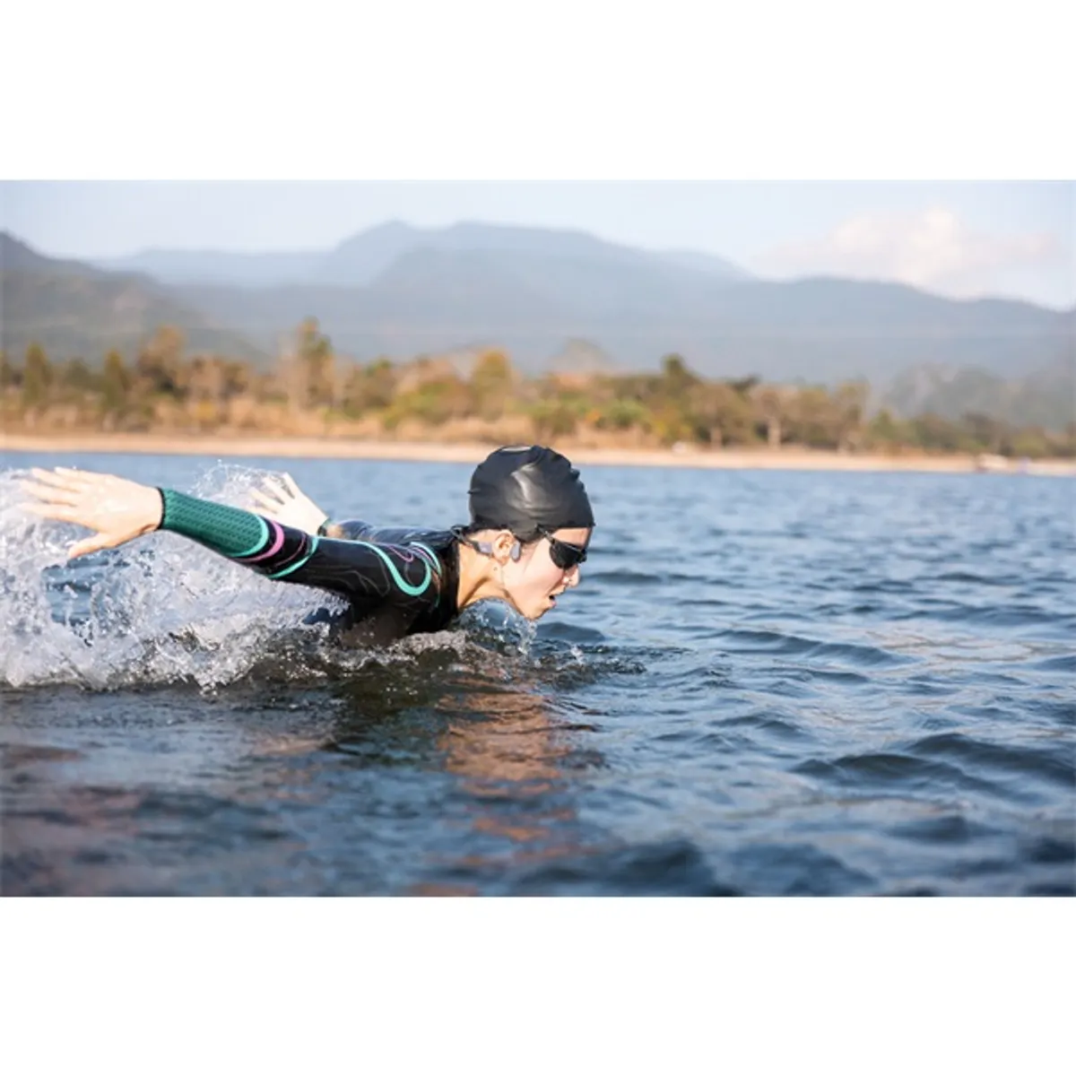 Shokz OpenSwim Pro USB-C csontvezetéses Bluetooth szürke Open-Ear sport fejhallgató #9