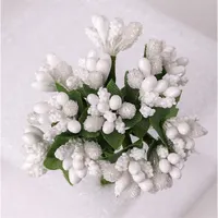 IRIS dekor bogyós csokor 2 szín 9cm