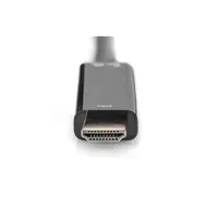 DIGITUS 1920 x 1080 4K 3D 30Hz USB-A - HDMI 1.4 -  1.2 DisplayPort kábel 0,2m #2
