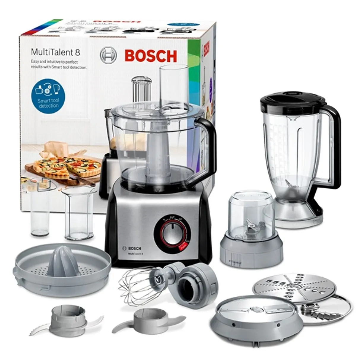 Bosch MC812M844 1250W, 2,4L, fekete konyhai robotgép #1
