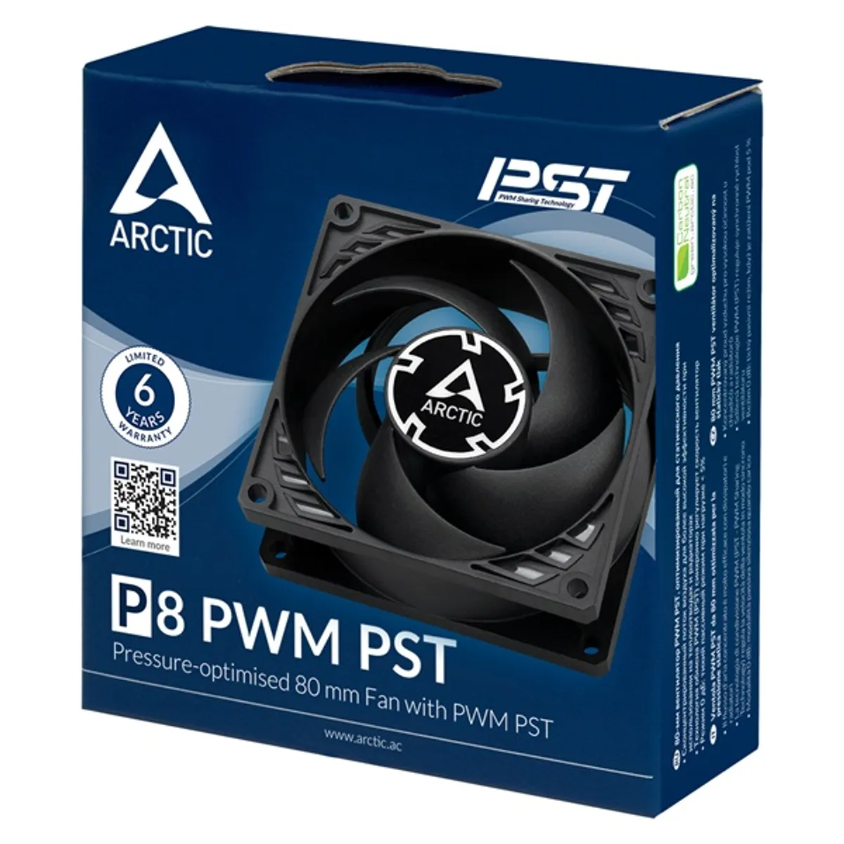 Arctic P8 PWM PST 80mm fekete ventilátor #4