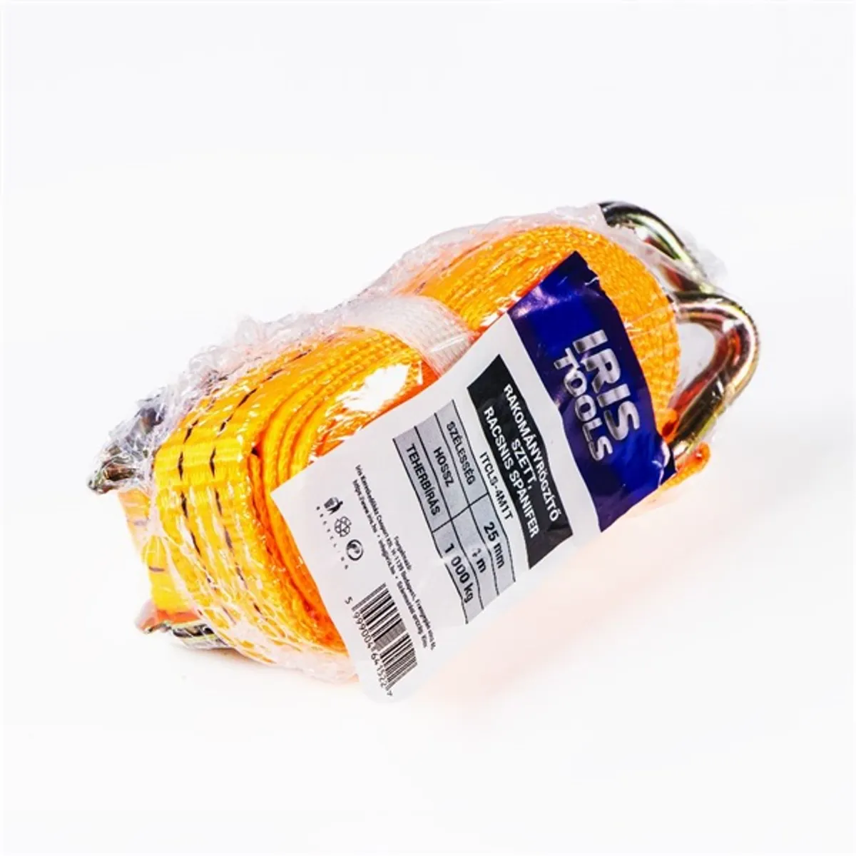 IRIS TOOLS ITCLS-4M1T rakományrögzítő szett, kétrészes racsnis spanifer, 1.000 kg, 4 m, 25 mm #1