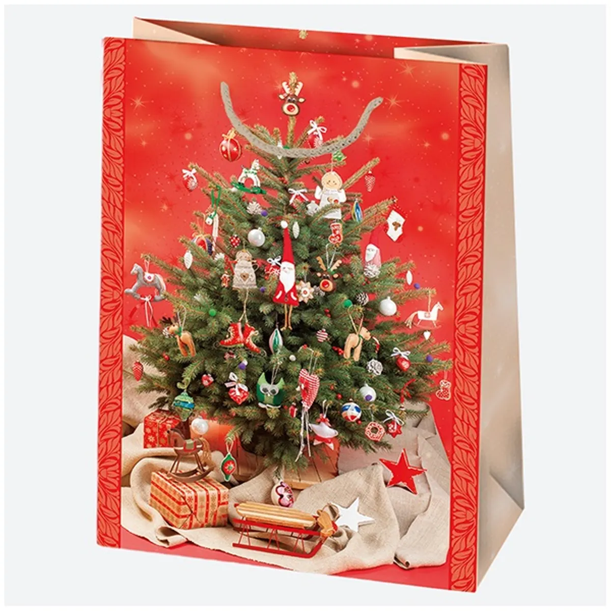 IRIS Karácsonyi ajándéktasak, 405x560x250 mm, különböző színekben és mintával #2