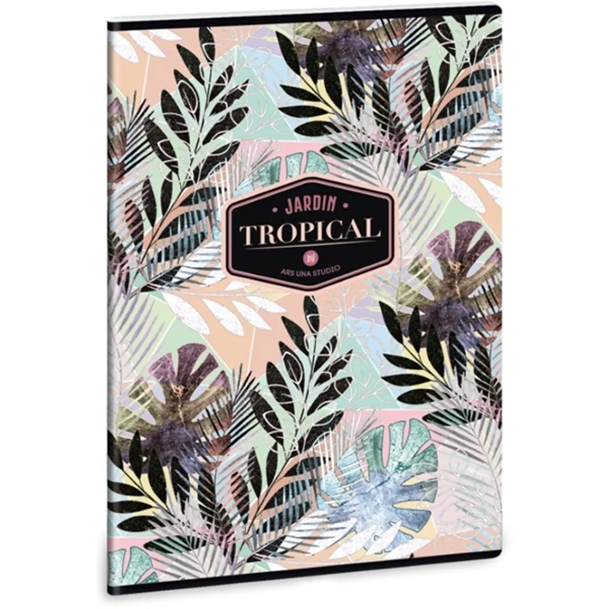 Ars Una Tropical Leaf A4 extra kapcsos kockás füzet #1