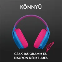 Logitech G435 Lightspeed Wireless kék gamer headset #5