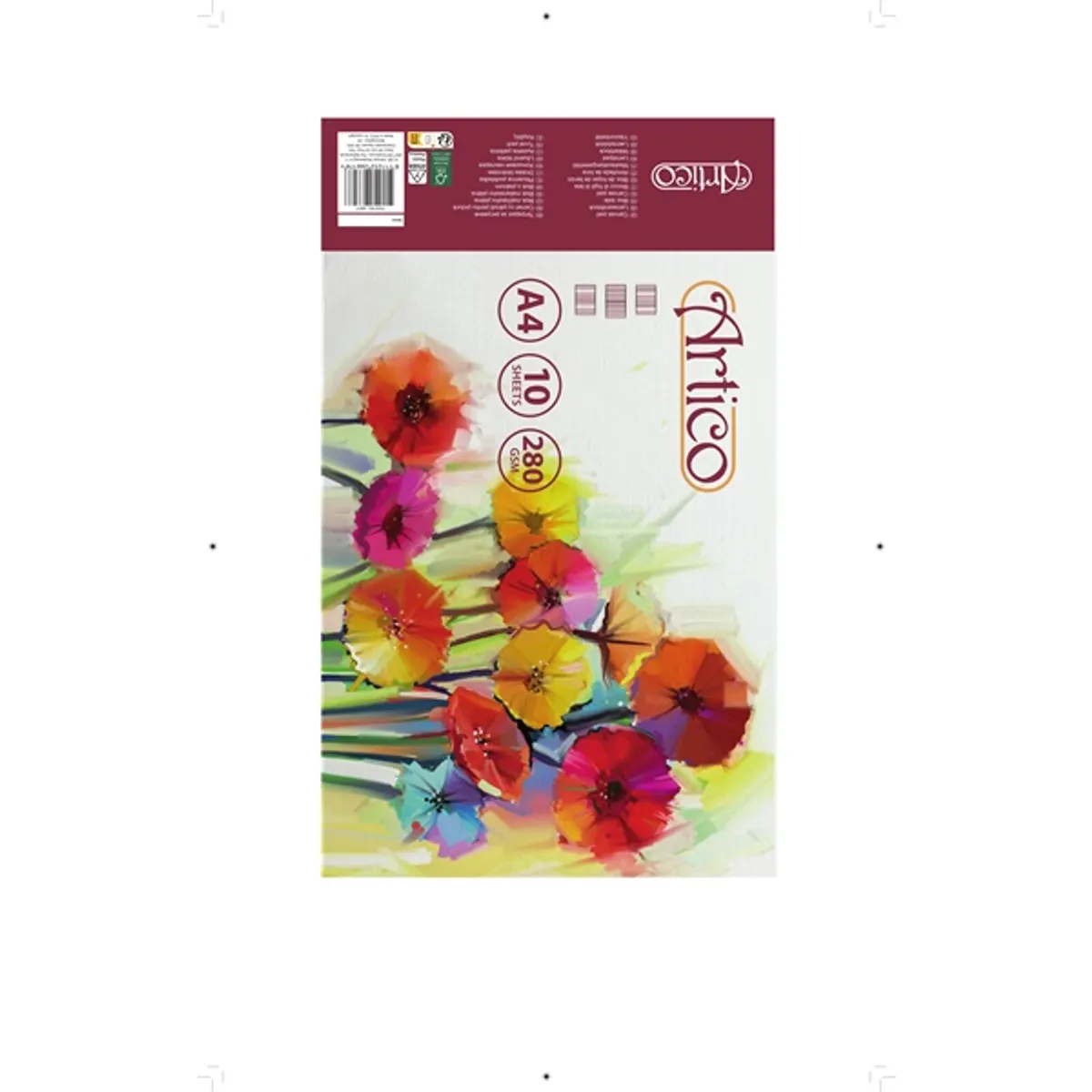 Artico A4, 10 oldalas festővászon füzet #2