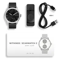 Withings HWA10-model 4 ScanWatch 2 42mm fekete okosóra #10