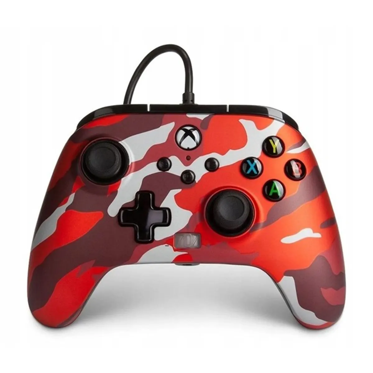 PowerA 1525942-01 Enhanced Wired Xbox Series X|S/Xbox One/PC vezetékes Red Camo piros kontroller #1
