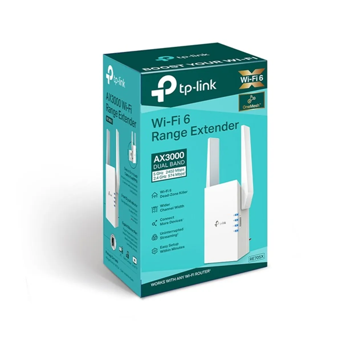 TP-Link RE705X AX3000 Mesh Wi-Fi 6 fehér lefedettség növelő #6