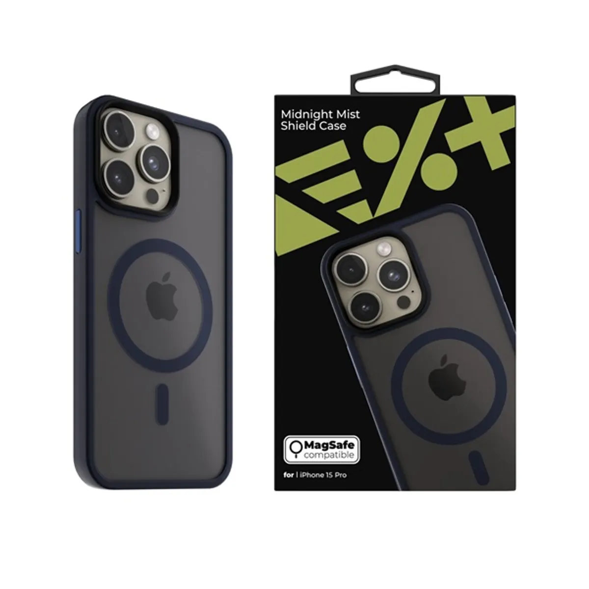 NextOne IPH-15PRO-MAGSF-MISTCASE-MN iPhone 15 Pro éjfekete szilikon MagSafe hátlap #1