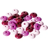 Knorr Prandell ovális 33 darabos pink fa gyöngy csomag #2