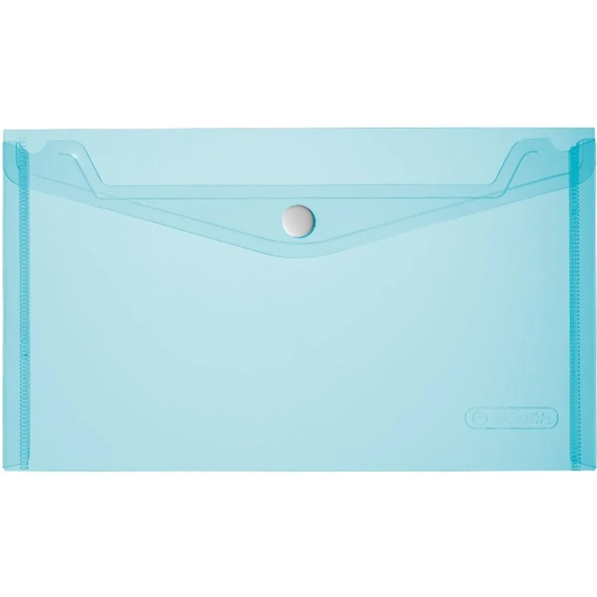 Herlitz PP A5 átlátszó kék patentos tasak #1