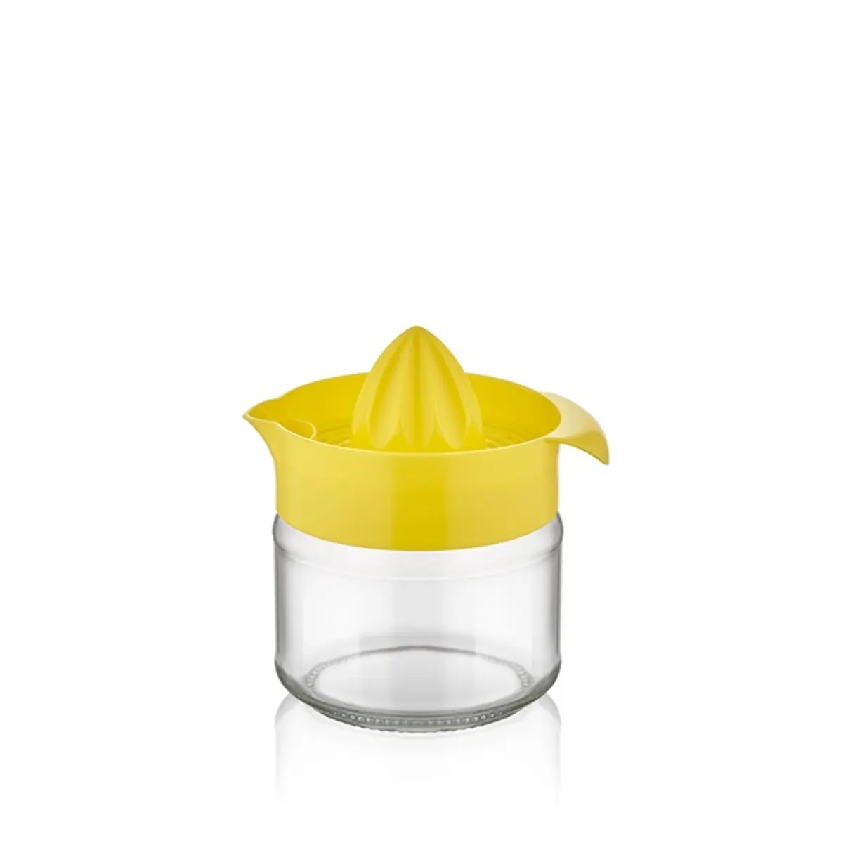 IRIS C-00135 Fresia citromfacsaró üveg tárolóval 300ml, narancs vagy citromsárga színű #1