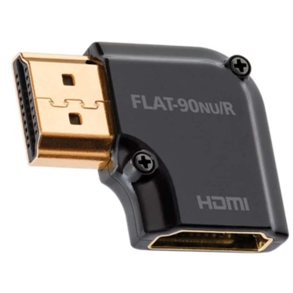 AudioQuest HDM90NUR HDMI Type A aljzat - Type A aljzat aranyozott csatlakozós 90 fokos adapter #1