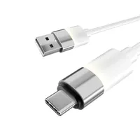AVAX CB313 GLOWY 2m 18W USB-A - USB-C fehér gyorstöltő kábel #1