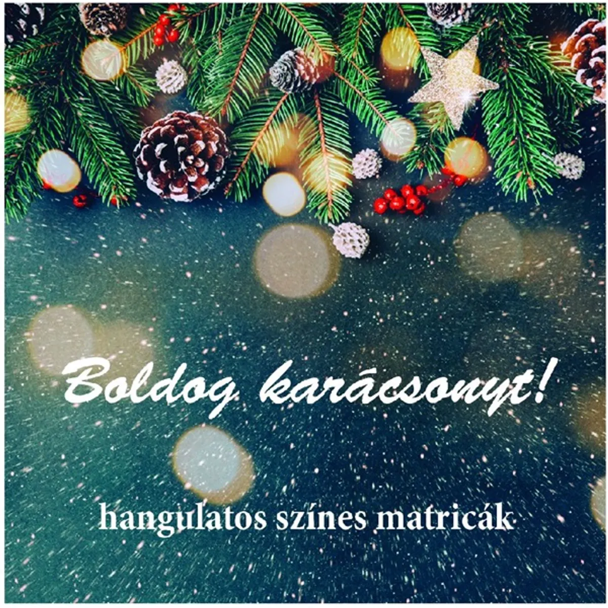 PD karácsonyi matricaszett #1