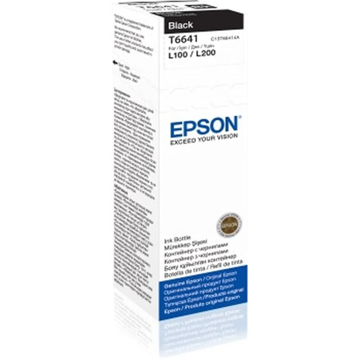Epson C13T66414A T6641 70ml EcoTank kompatibilis fekete tintapalack #3