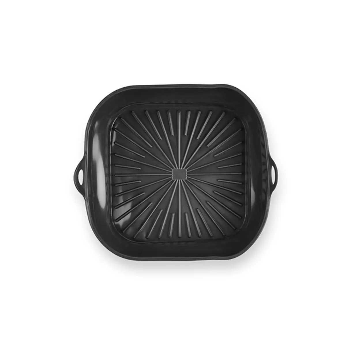 TOO összecsukható négyzetes szilikon forma forrólevegős sütőhöz (air fryer) 21cm*21cm, szürke, fekete vagy piros SL-3251 #2