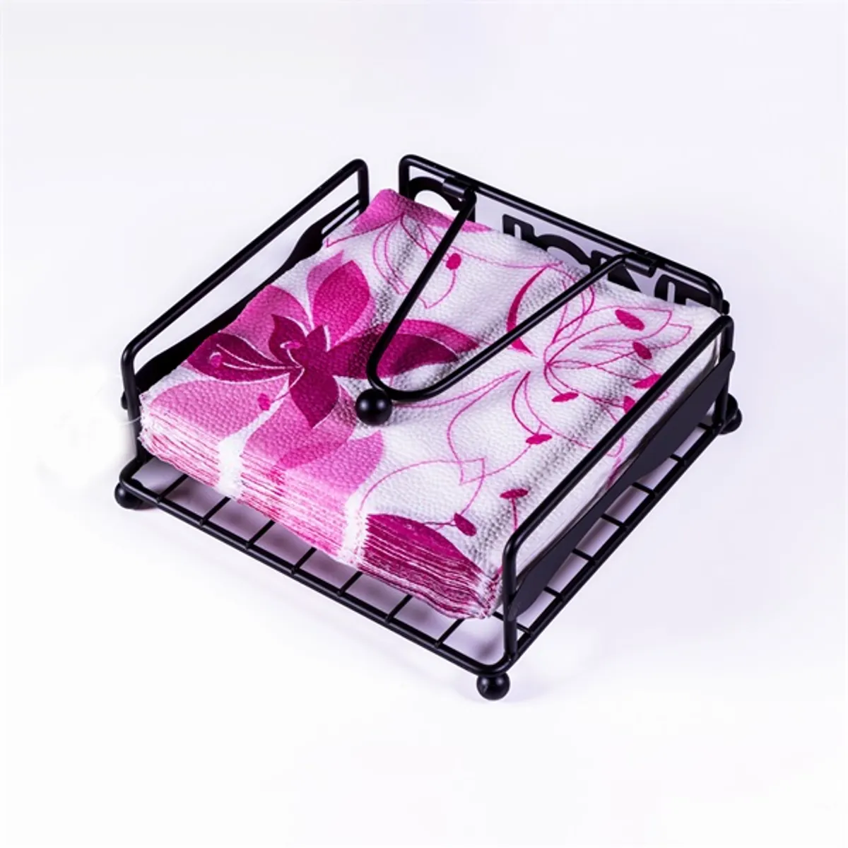 IRIS KT-211 CUISINE fémrácsos szalvétatartó 18cmx18cmx7cm #1