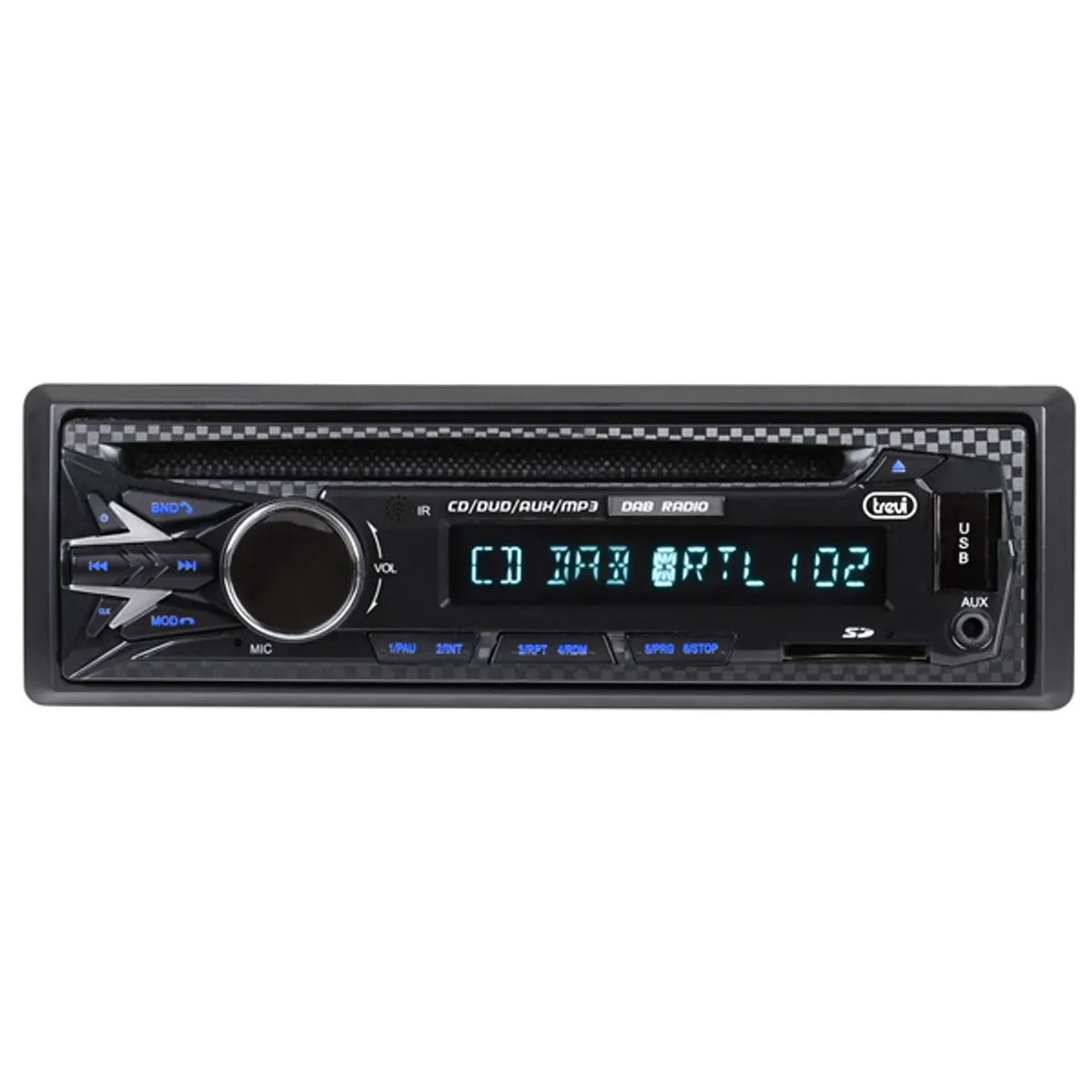 Trevi XCD 5790DAB CD/DVD/DAB+/FM/Bluetooth/SD autóhifi fejegység #1
