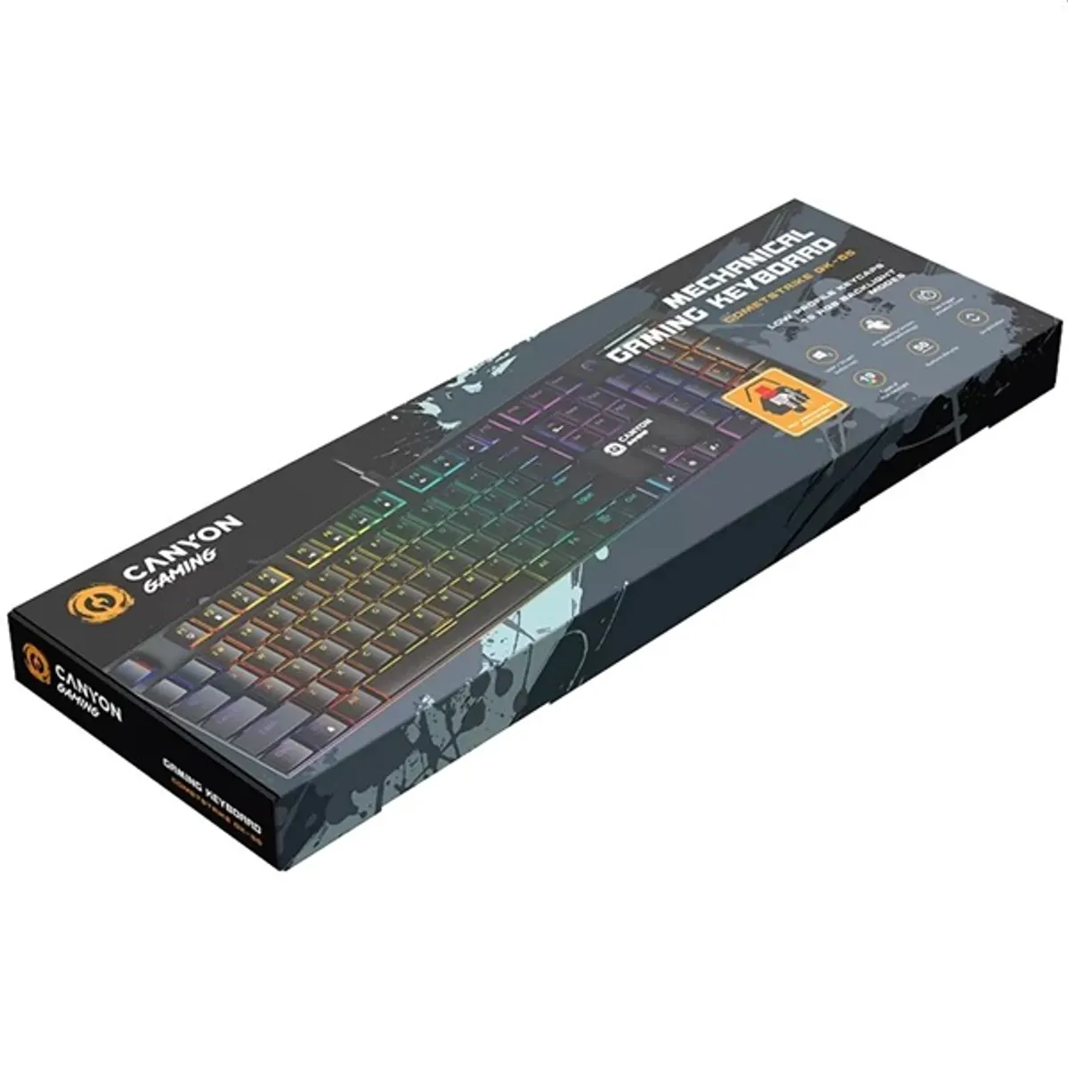 Canyon GK-55 HU Cometstrike US fekete vezetékes mechanikus billentyűzet #5