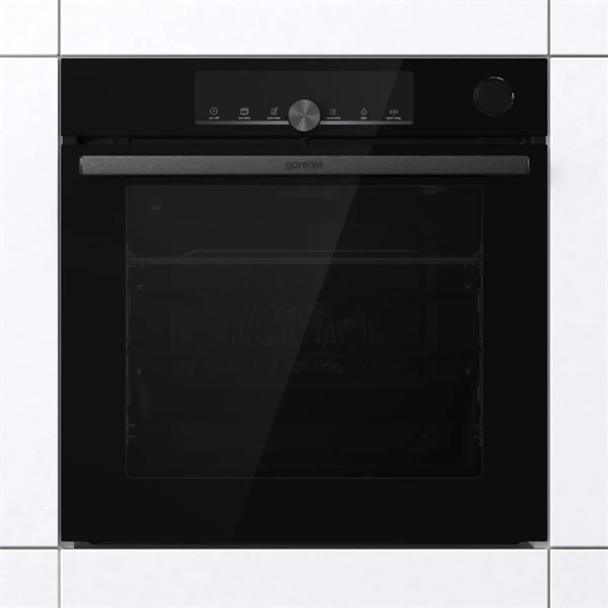 Gorenje BSA6747A04BG fekete, beépíthető, sütőtér:77L, grill, légkeverés, sütő #1