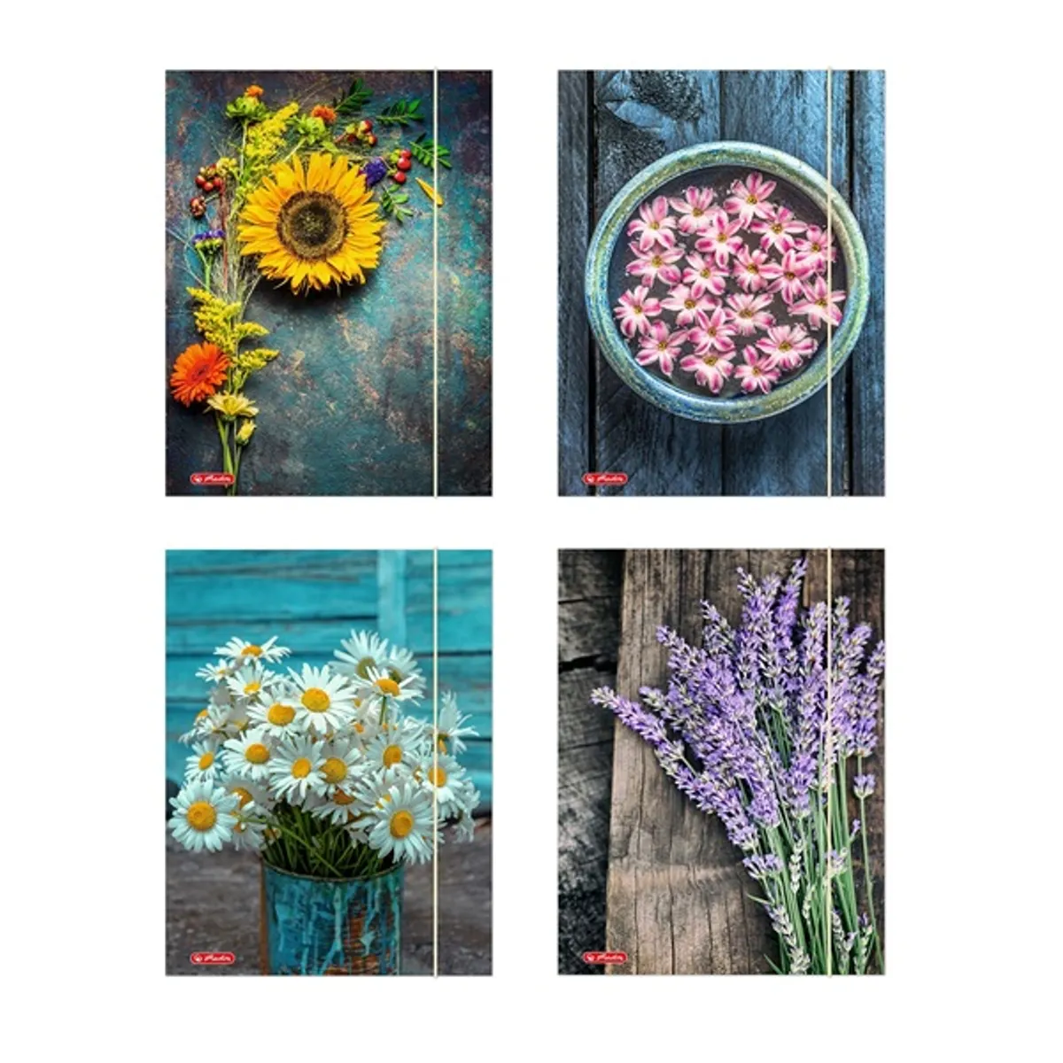 Herlitz Flower A4 gumis mappa #1