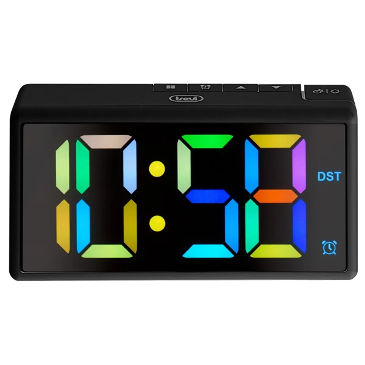 Trevi EC 886 Black digitális fekete ébresztőóra #2