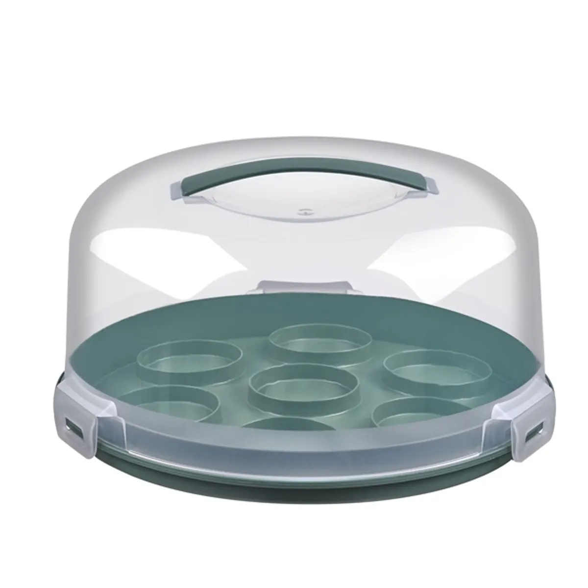 IRIS G-299 TASTY kerek torta és muffintároló és hordozó 28x14,5cm #1