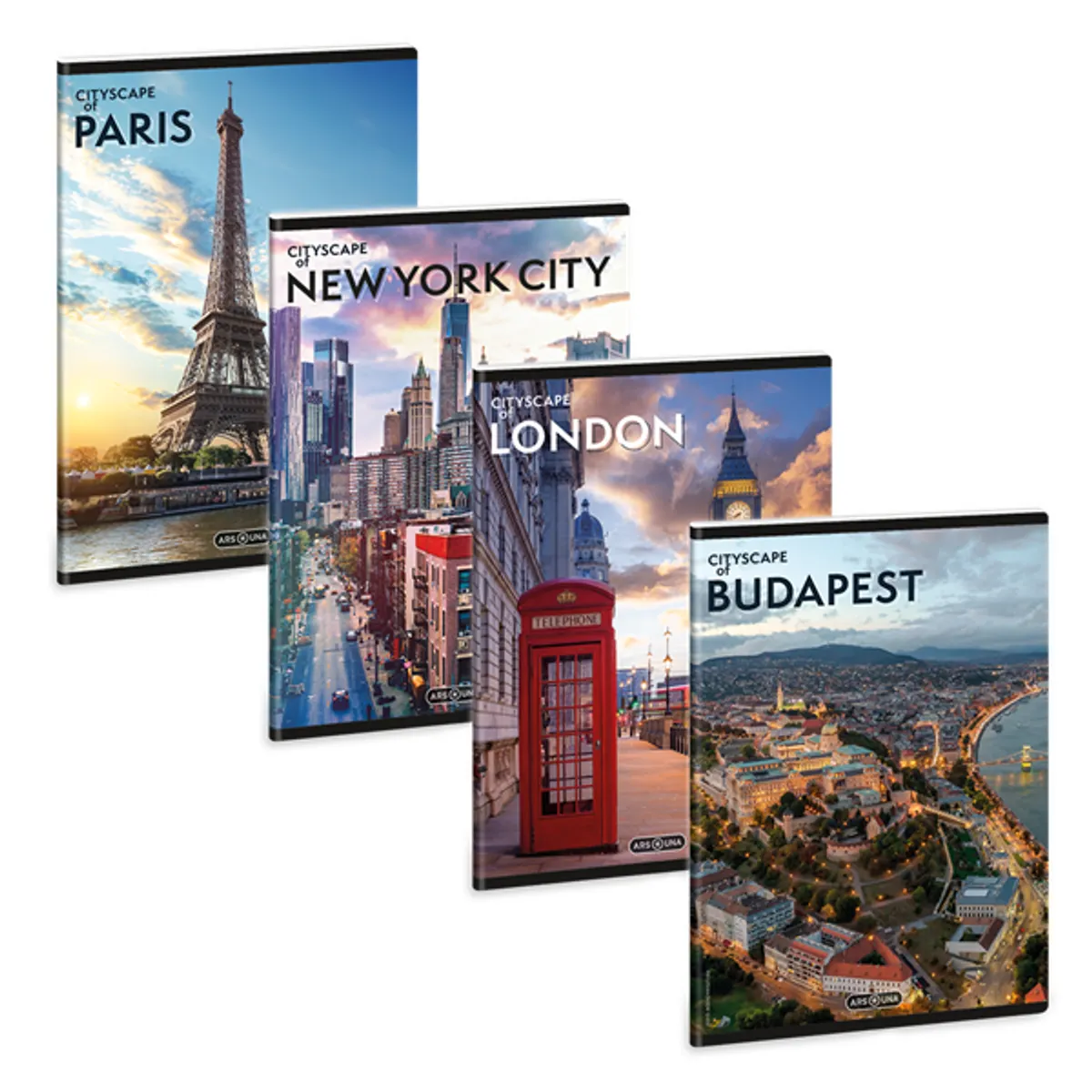 Ars Una Cityscape 25  (5482) A5 extra kapcsos szótár füzet #1