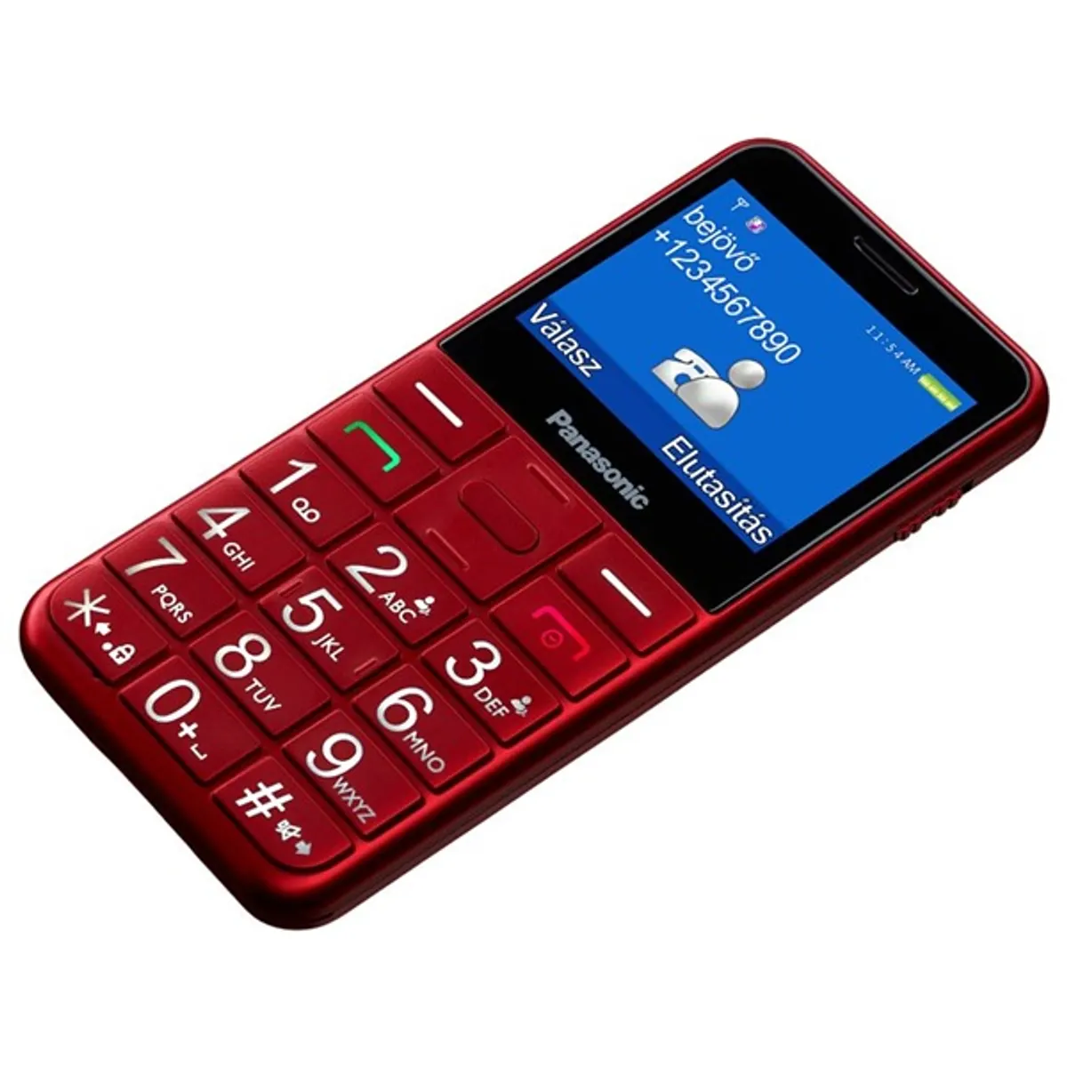 Panasonic KX-TU155EXRN 2,4" piros mobiltelefon #4