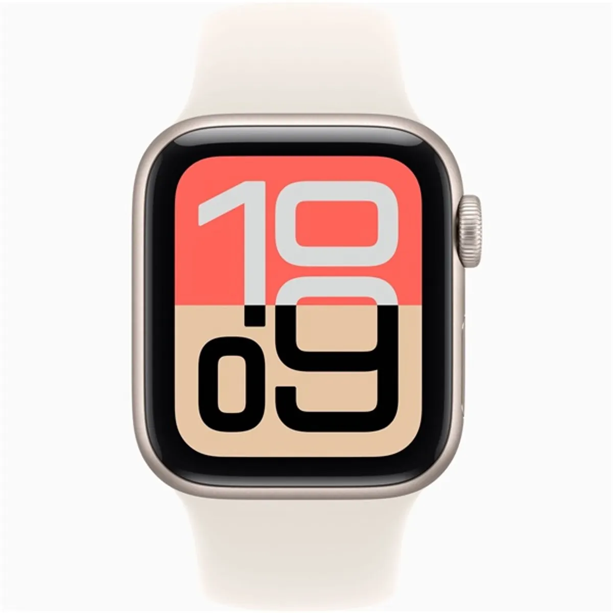 Apple Watch SE3 GPS-es (40mm) csillagfény alumínium tok, csillagfény S/M sportszíjas okosóra #2
