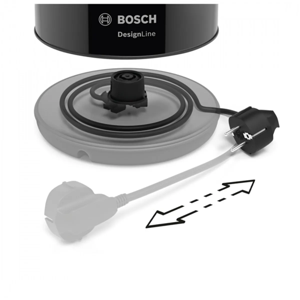 Bosch TWK3P423 DesignLine fekete vízforraló #7