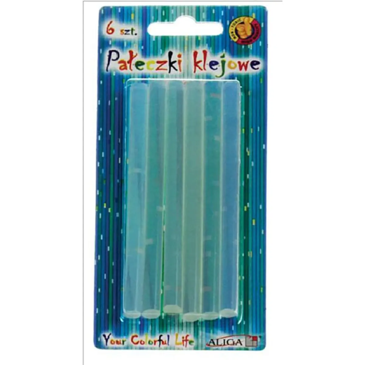 Aliga 6db-os 7mm áttetsző ragasztórúd #1