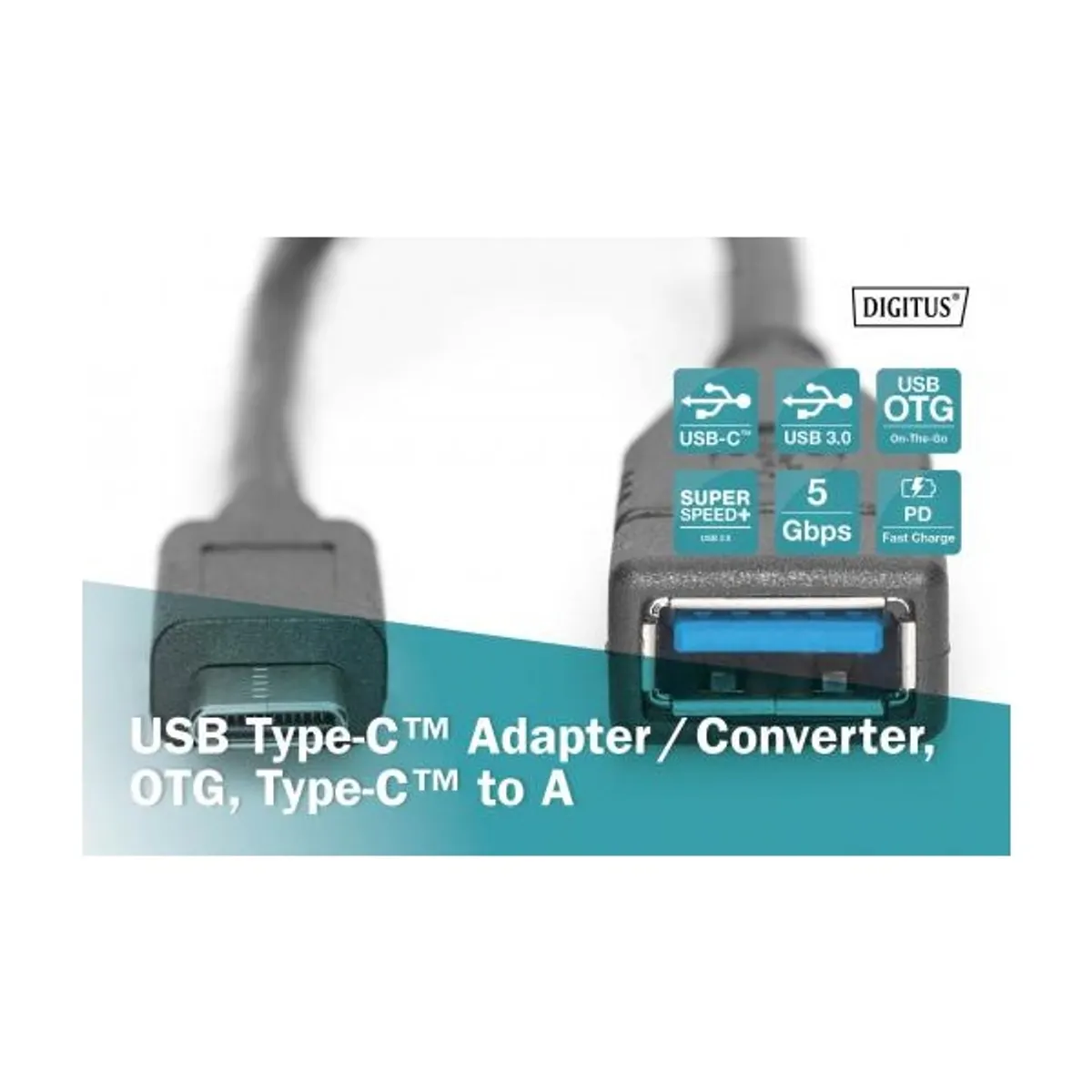 DIGITUS USB 3.0 Type A anya-> USB 3.0 Type C apa 0,15m OTG adapter #4