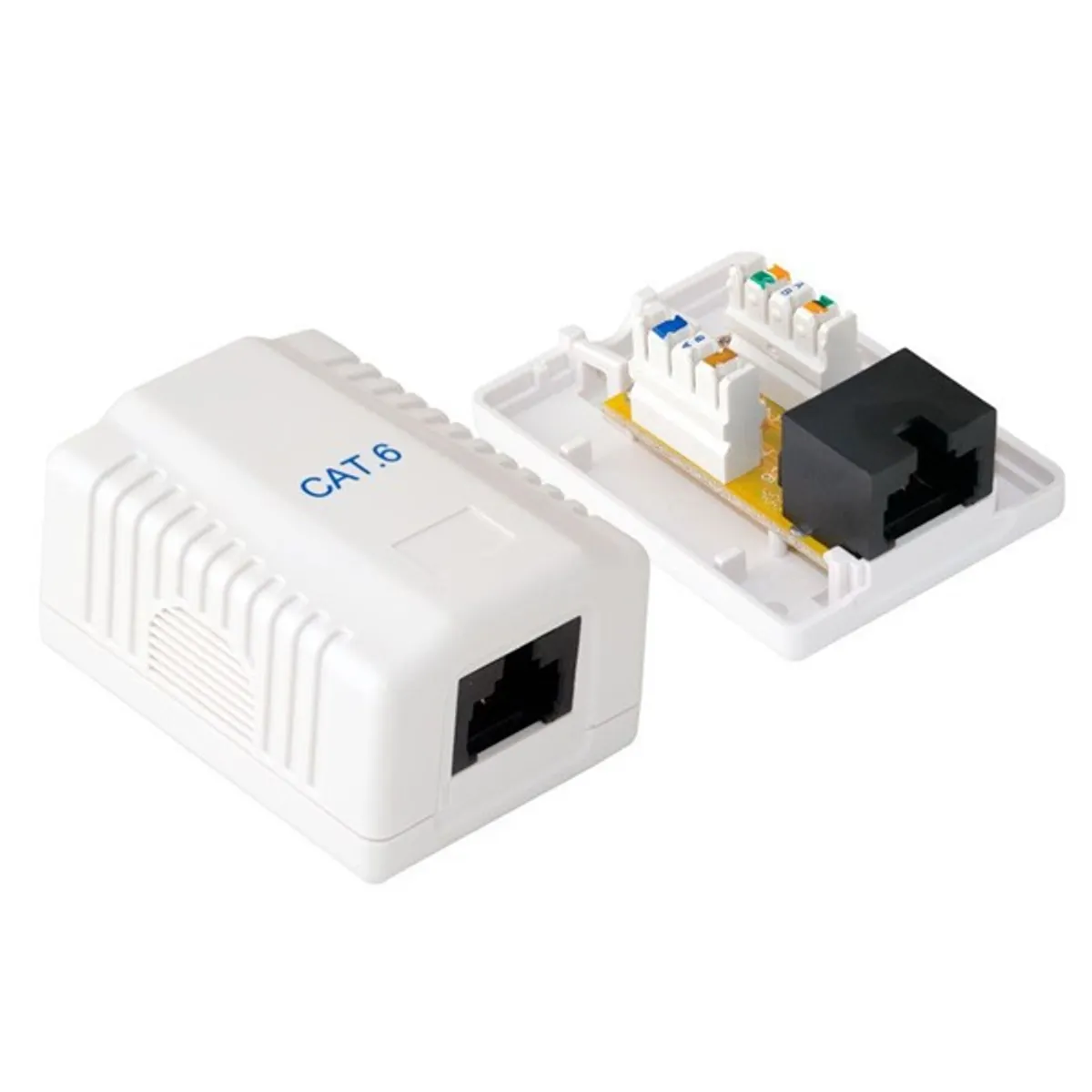Cat.6 UTP fali aljzat, 1 portos, öntapadós #1