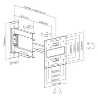 Stansson WM-2343-5-5 23"-43" teljes mozgástartományú fali TV konzol #8