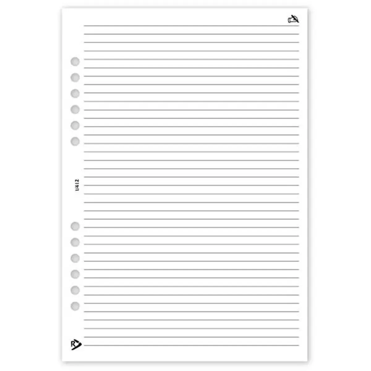 Realsystem 1/412 vonalas jegyzet gyűrűs naptár kiegészítő #1