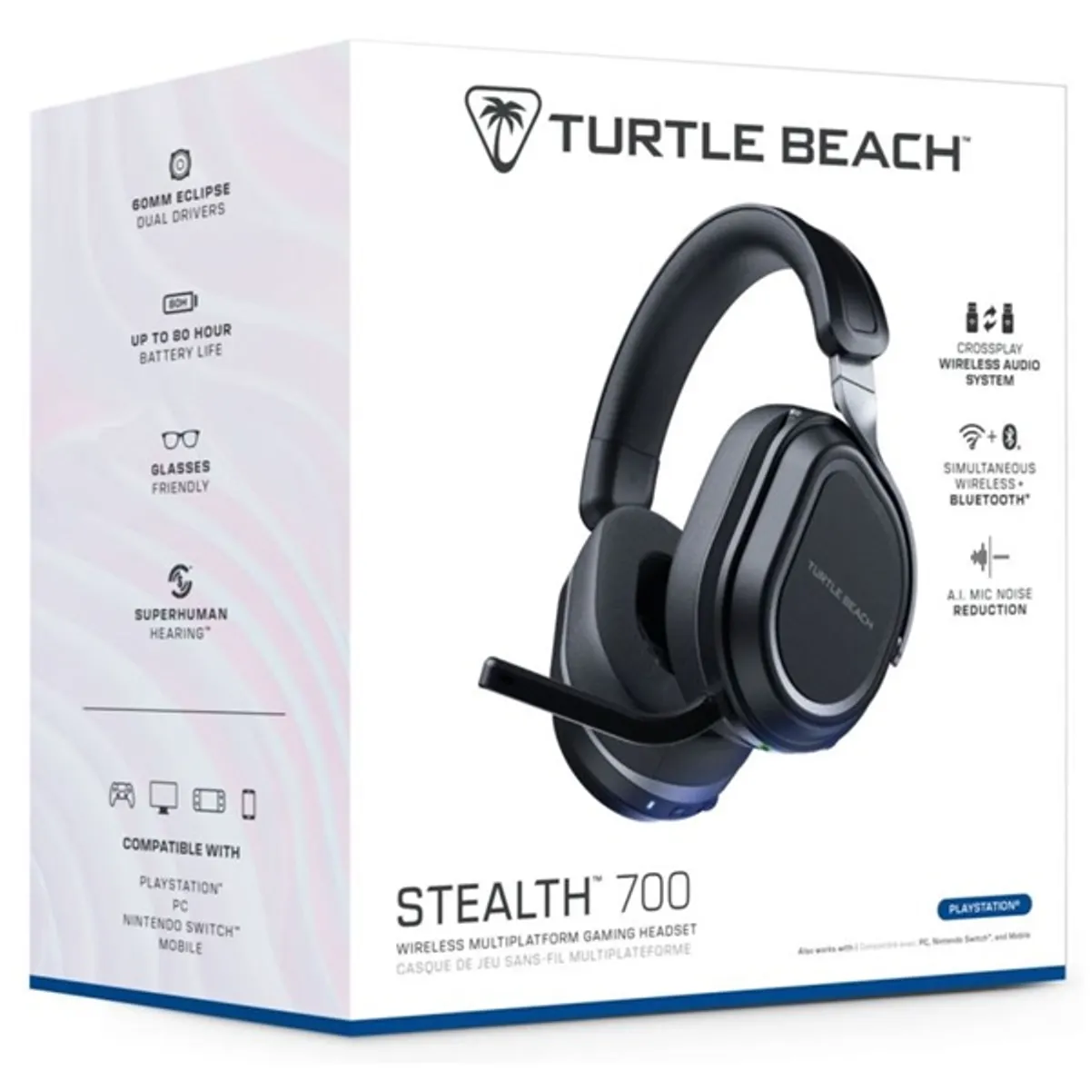 Turtle Beach TBS-3101-05 Stealth 700PS GEN3 PS4/PS5/PC vezeték nélküli fekete gamer headset #5