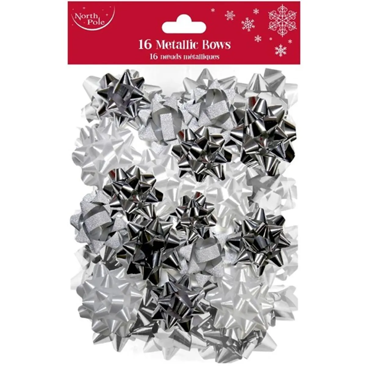 IRIS Masni, ajándék csomagoláshoz,fényes, vegyes csillám és metál 16 db/csomag, 8db 5cm, 4 db 6cm, 4 db 8cm átmérőjű #1