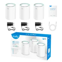 CUDY M1300(3-Pack) kétsávos AC1200 WIFI MESH fehér gigabit router (3db-os szett) #5