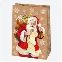 IRIS Karácsonyi ajándéktasak, EKO kraft papír, 230x320x110 mm, különböző színekben és mintával #10