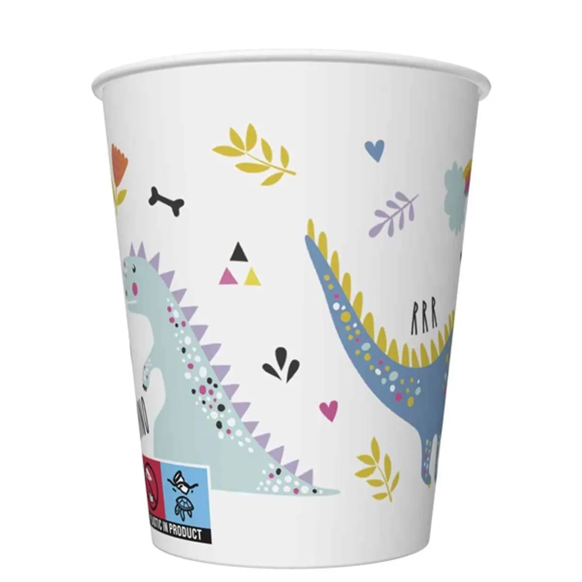 IRIS Daisy papírpohár, 250 ml, különböző színekben és mintákkal, 8db/csomag #5